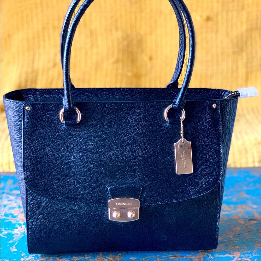 Coach Avary Tote Large Black Leather bag